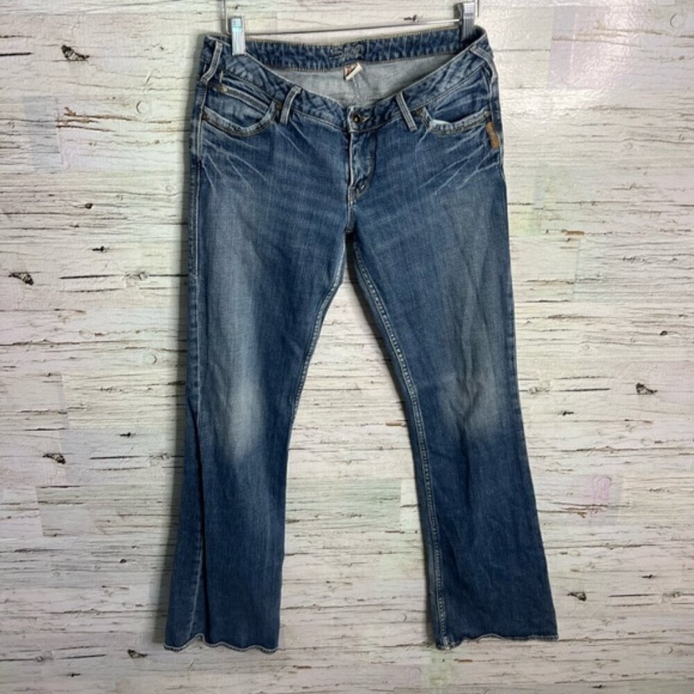 Silver Jeans Kyle Bootcut Denim Womens 30 Blue 5-Pocket Whisker Medium Wash